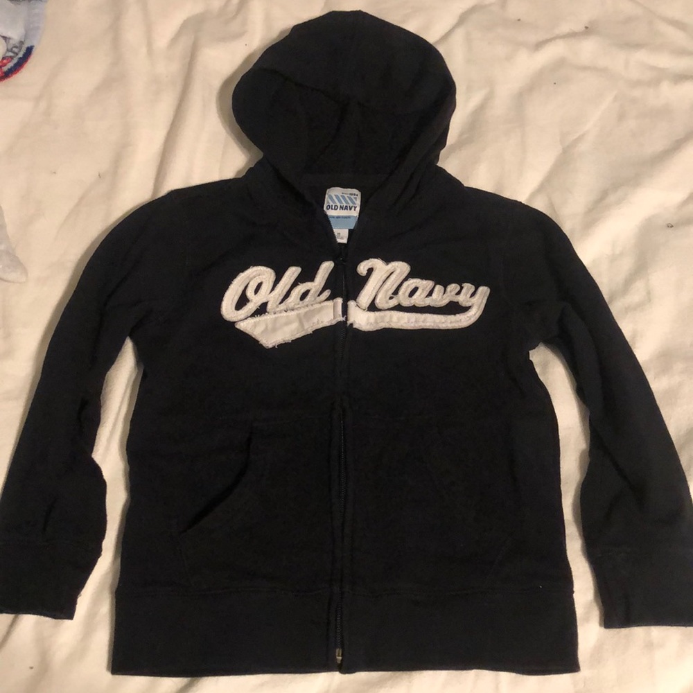 Old Navy Black Zip Up Hoodie